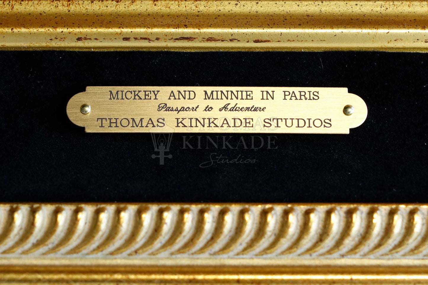 Mickey and Minnie in Paris - Framed Limited Edition Canvas (PP - Publisher Proof) - 28"x 34"