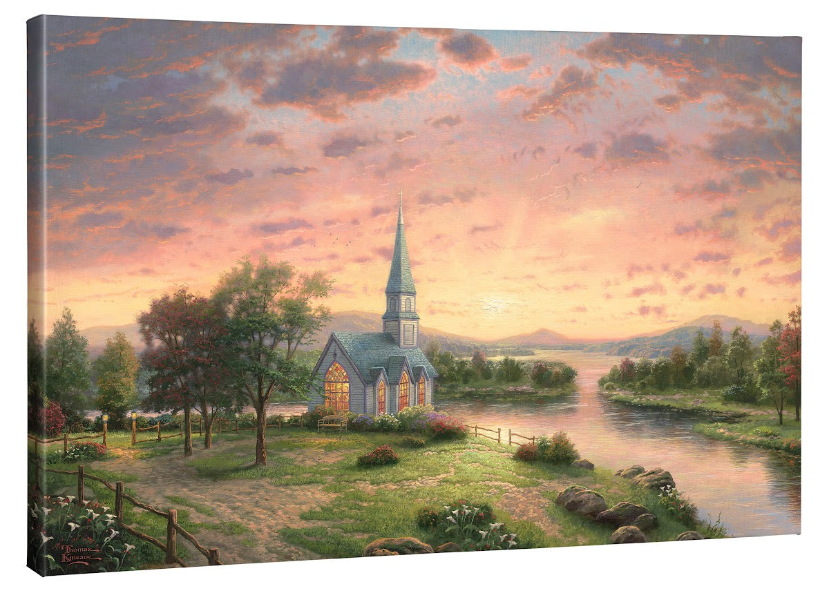 Sunrise Chapel - 24" X 36" Gallery Wrapped Canvas