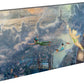 Tinker Bell and Peter Pan Fly to Neverland - 16" x 31" Gallery Wrapped Canvas