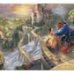 Beauty and the Beast Falling in Love - 16" x 31" Gallery Wrapped Canvas