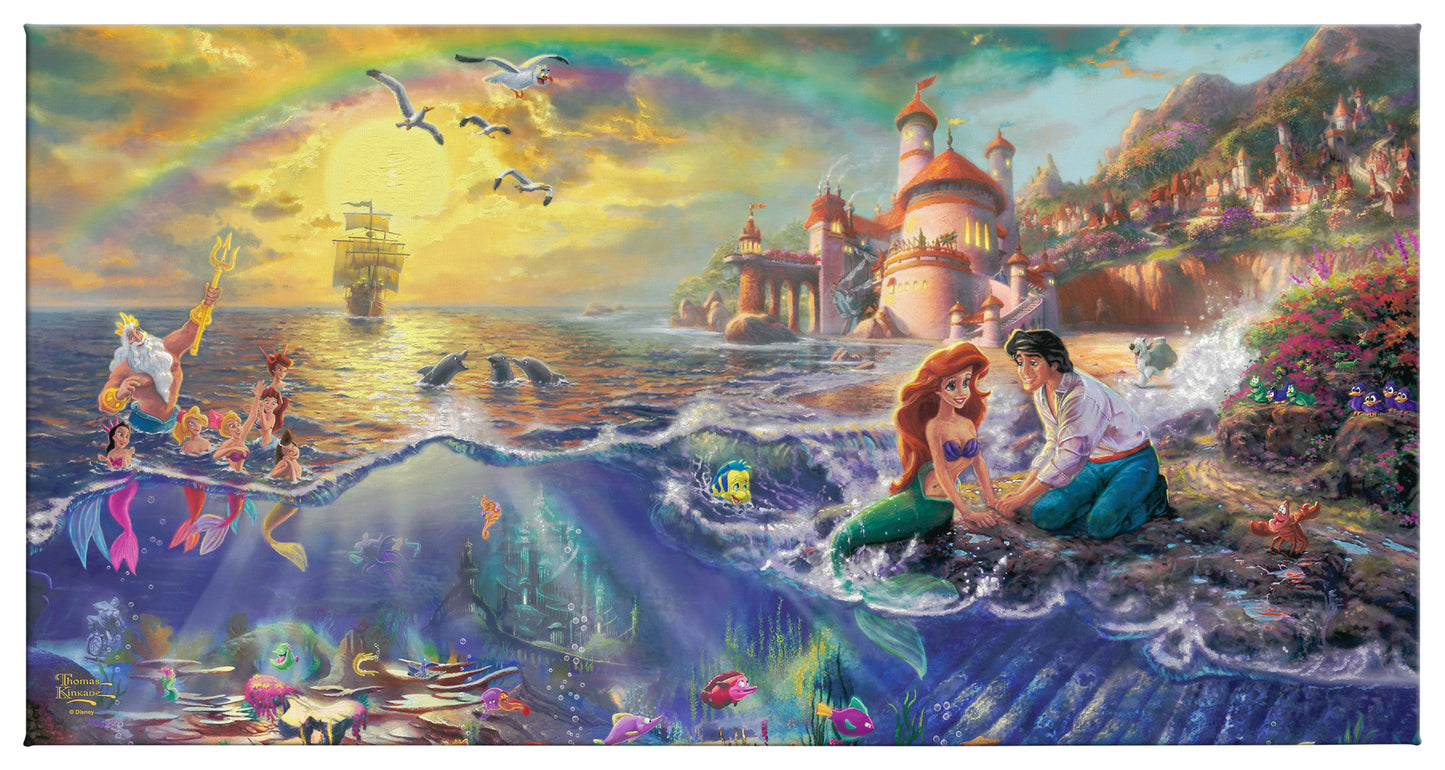 The Little Mermaid - 16" x 31" Gallery Wrapped Canvas